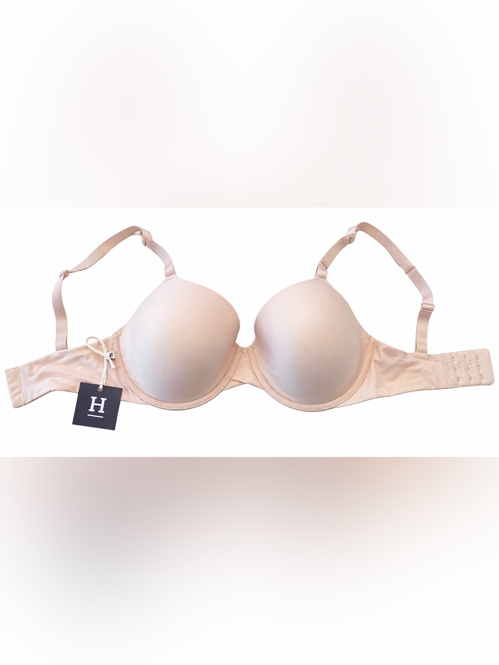 Harper Wilde Base T-Shirt Bra 34DDD/F Nude Blush Smooth Underwire NWT